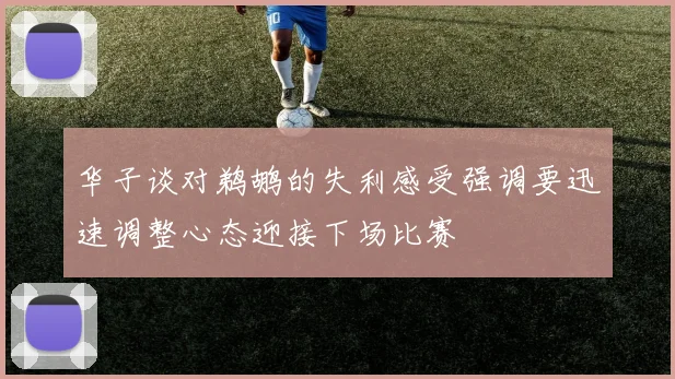 华子谈对鹈鹕的失利感受强调要迅速调整心态迎接下场比赛